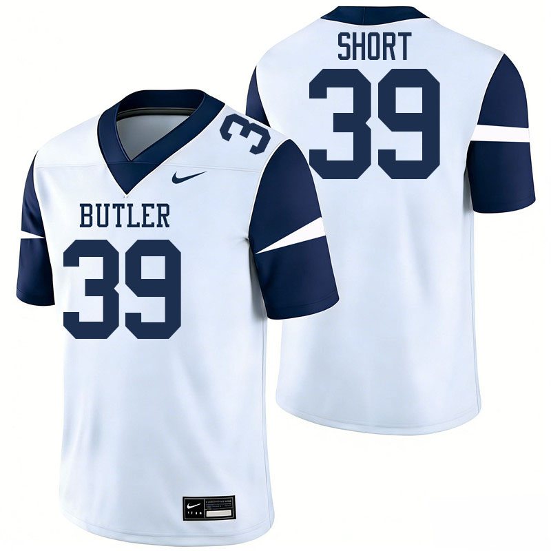 Butler Bulldogs #39 Ryan Short College Football Jerseys,Uniforms-White